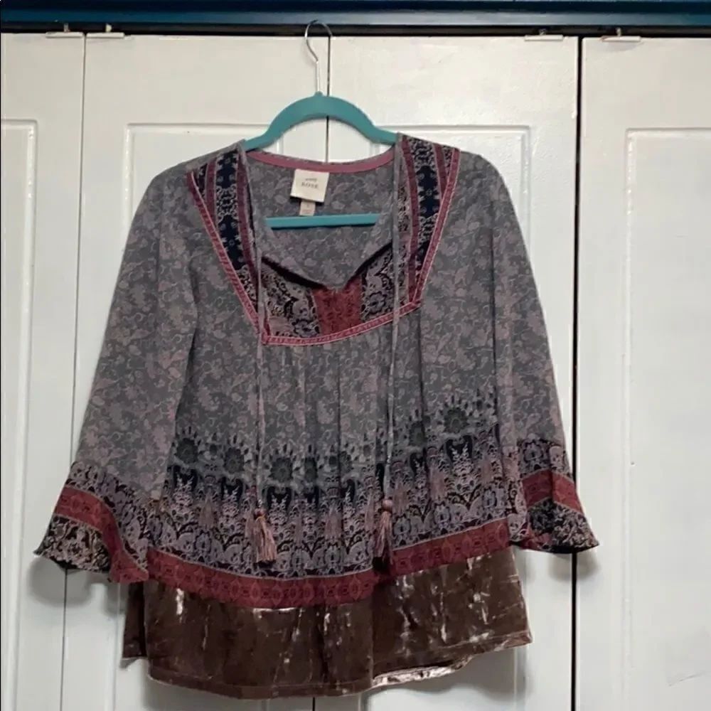 Knox rose boho top print size small